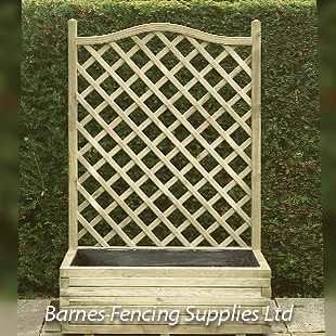 KDM Garden Planter Wooden Trellis